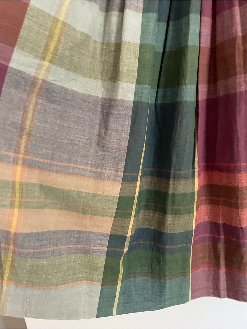 Ralph Lauren Blue Label Vintage Multicolor Plaid Midi Skirt - Picture 13 of 16